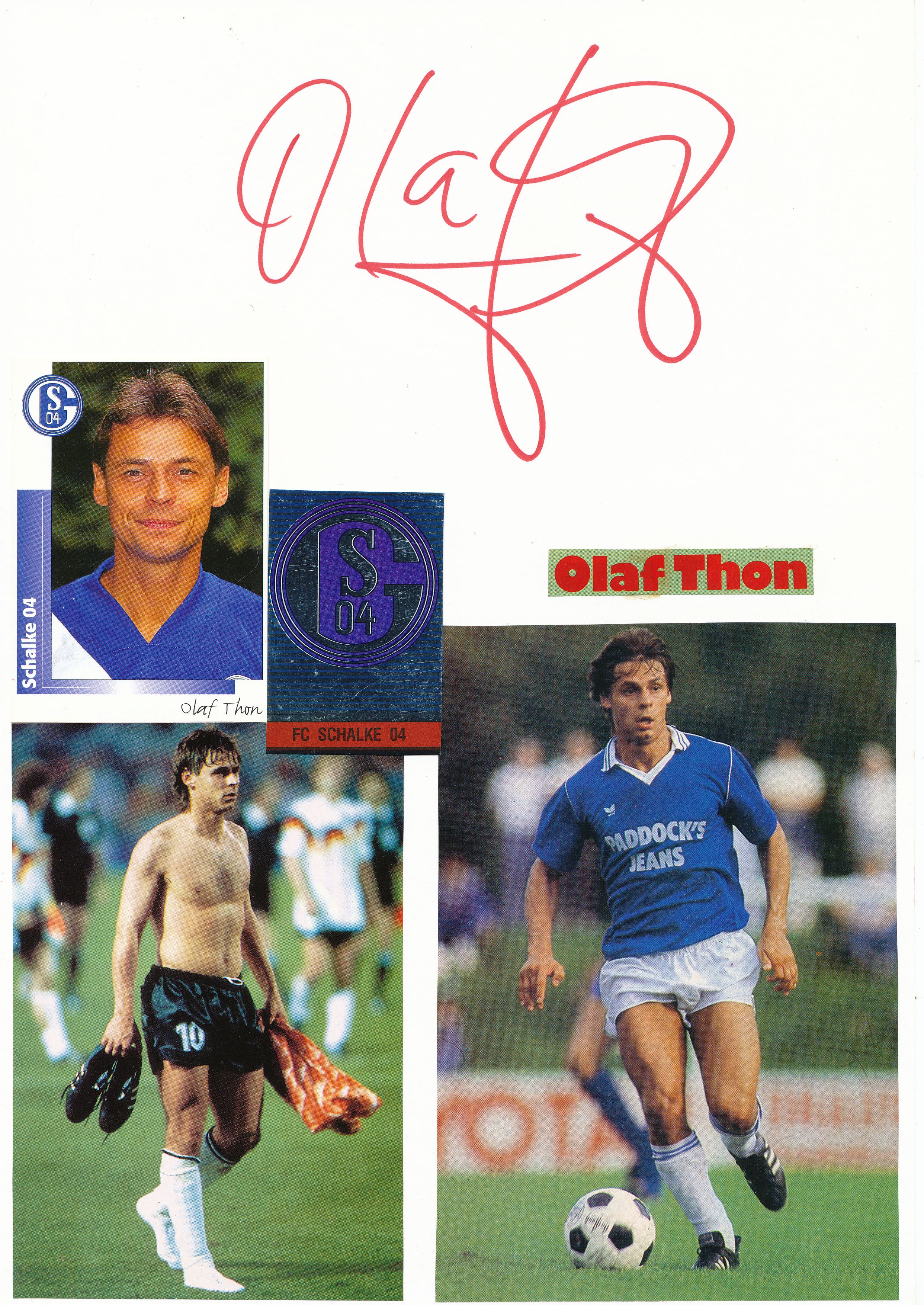 A 62748 Olaf Thon Autogrammkarte FC Schalke 04 2007/08 Original Signiert 