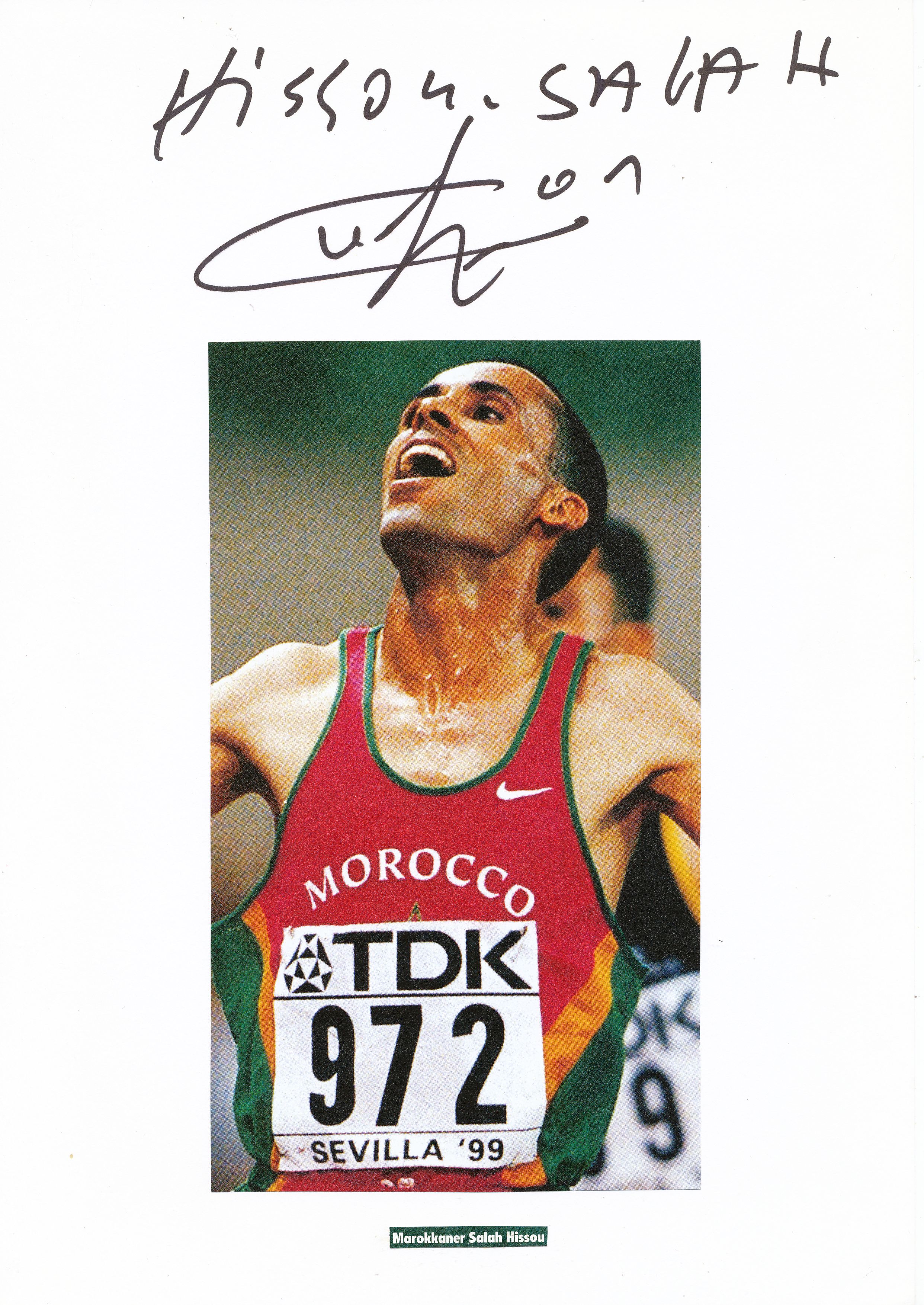 Kelocks Autogramme | Salah Hissou Marokko Leichtathletik Autogramm