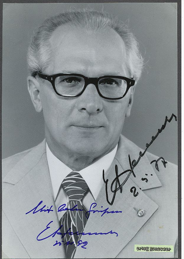 Bild  ca Erich Honecker 20 x 30 cm 