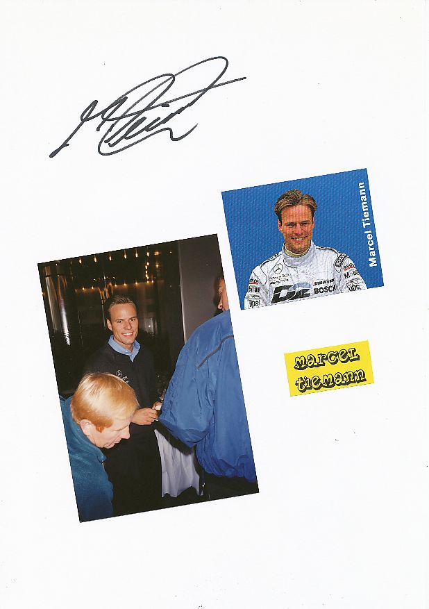Marcel Tiemann Autogrammkarte Original Signiert Motorsport A 210098 