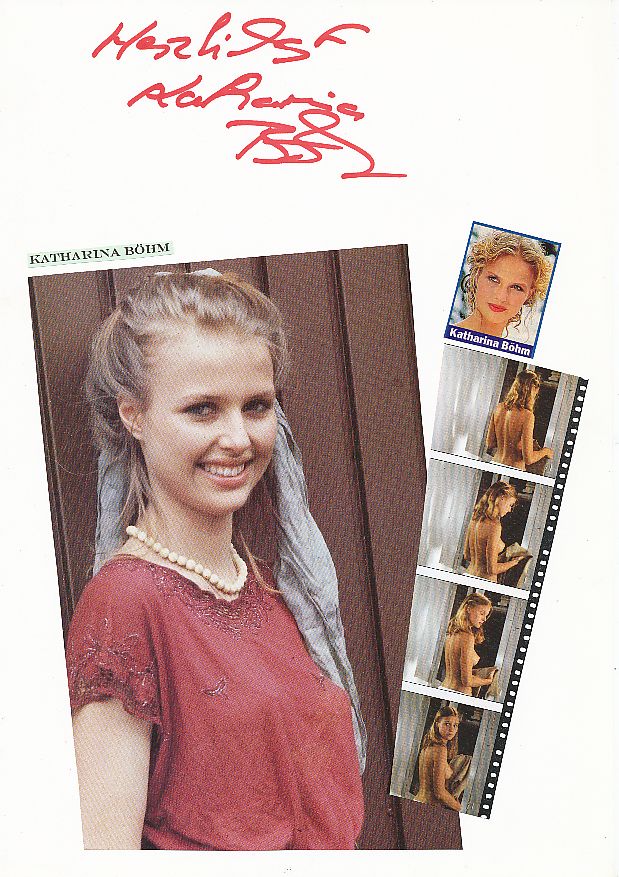 Kelocks Autogramme Katharina Böhm Nackt Film TV Autogramm Karte original signiert online