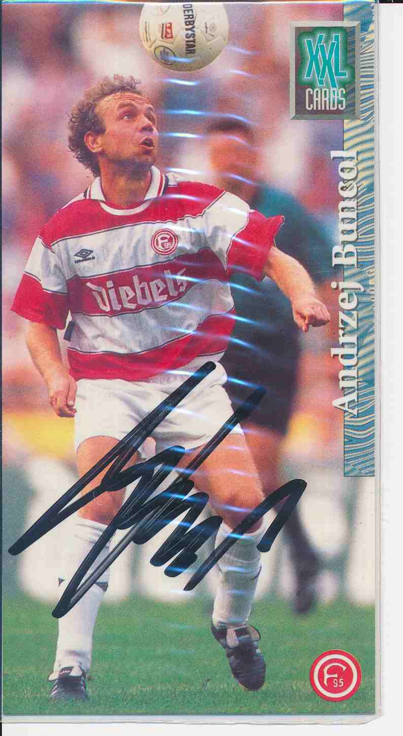 Andrzej Buncol Autogrammkarte Fortuna Düsseldorf 1994-95 Original Signiert
