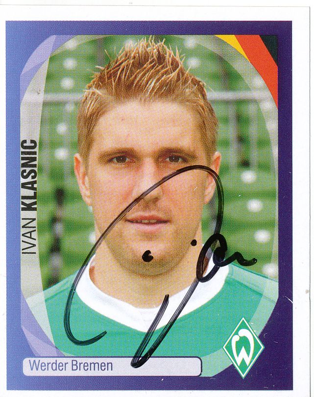 Ivan Klasnic  SV Werder Bremen Sticker original signiert 406090 