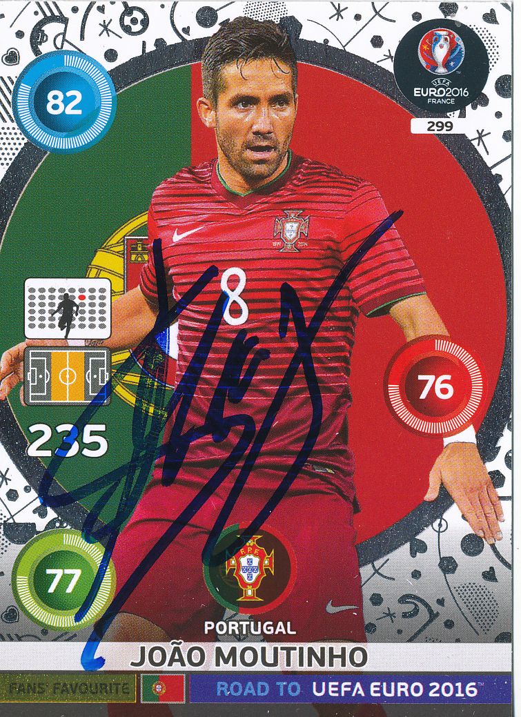 Kelocks Autogramme Joao Moutinho Portugal Road To Em 2016 Panini Card Original Signiert Online Kaufen